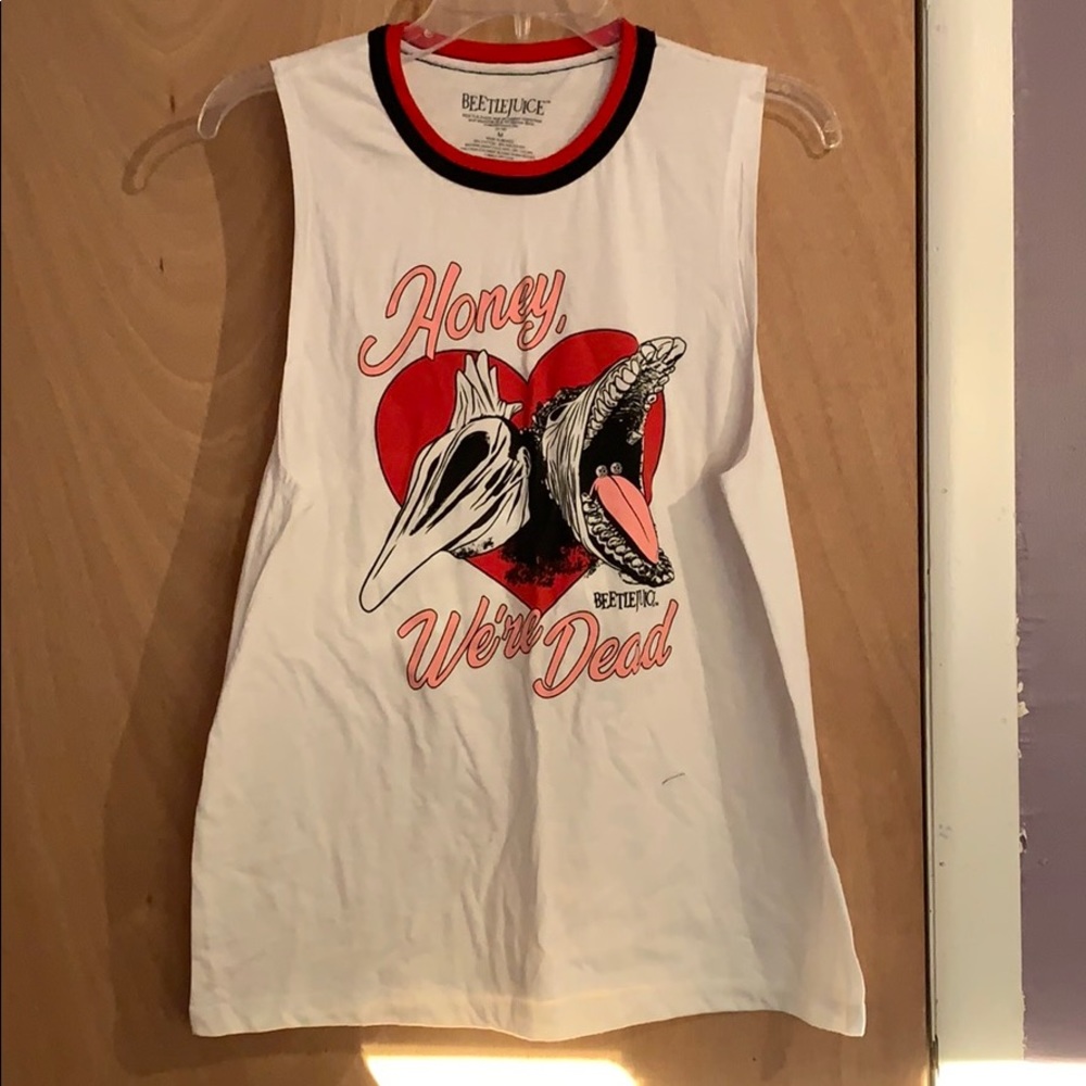 beetlejuice no sleeve shirt